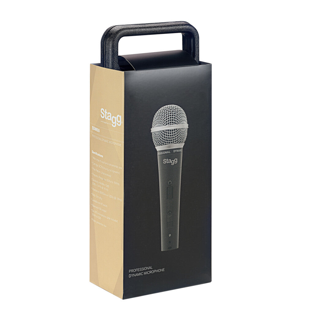 STAGG SDM50 Professional cardioid dynamic microphone with cartridge DC78