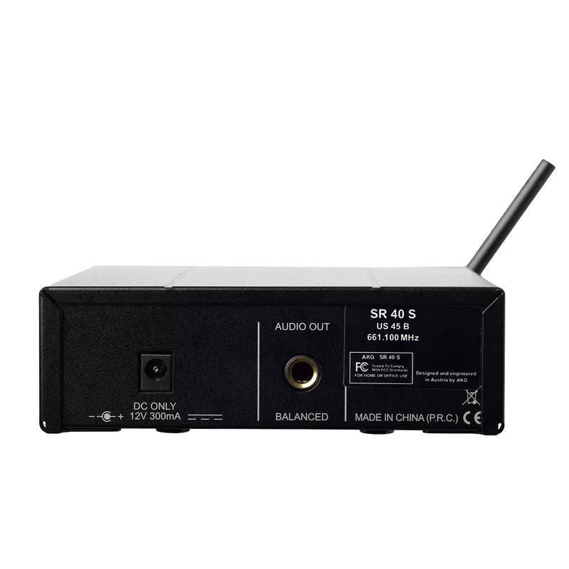 AKG WMS40 Mini Wireless Microphone System, Single Vocal Set (Band US25-A) - Metronome Music Inc.
