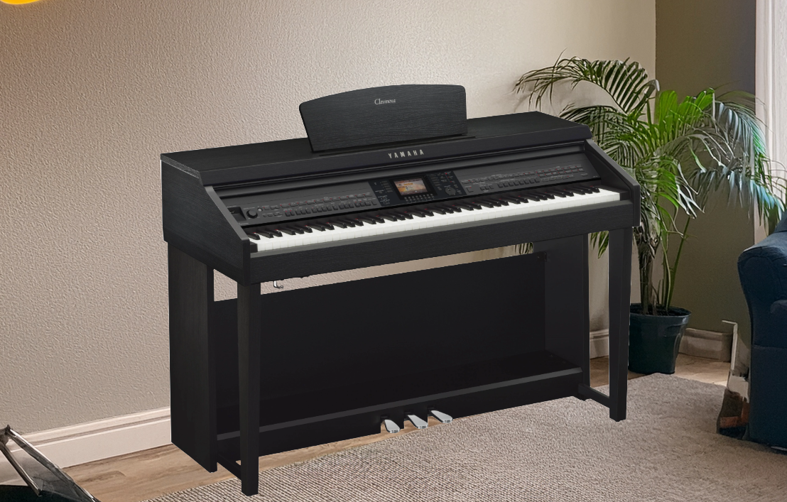 Yamaha Clavinova CVP-701 Digital Piano with Bench - Matte Black