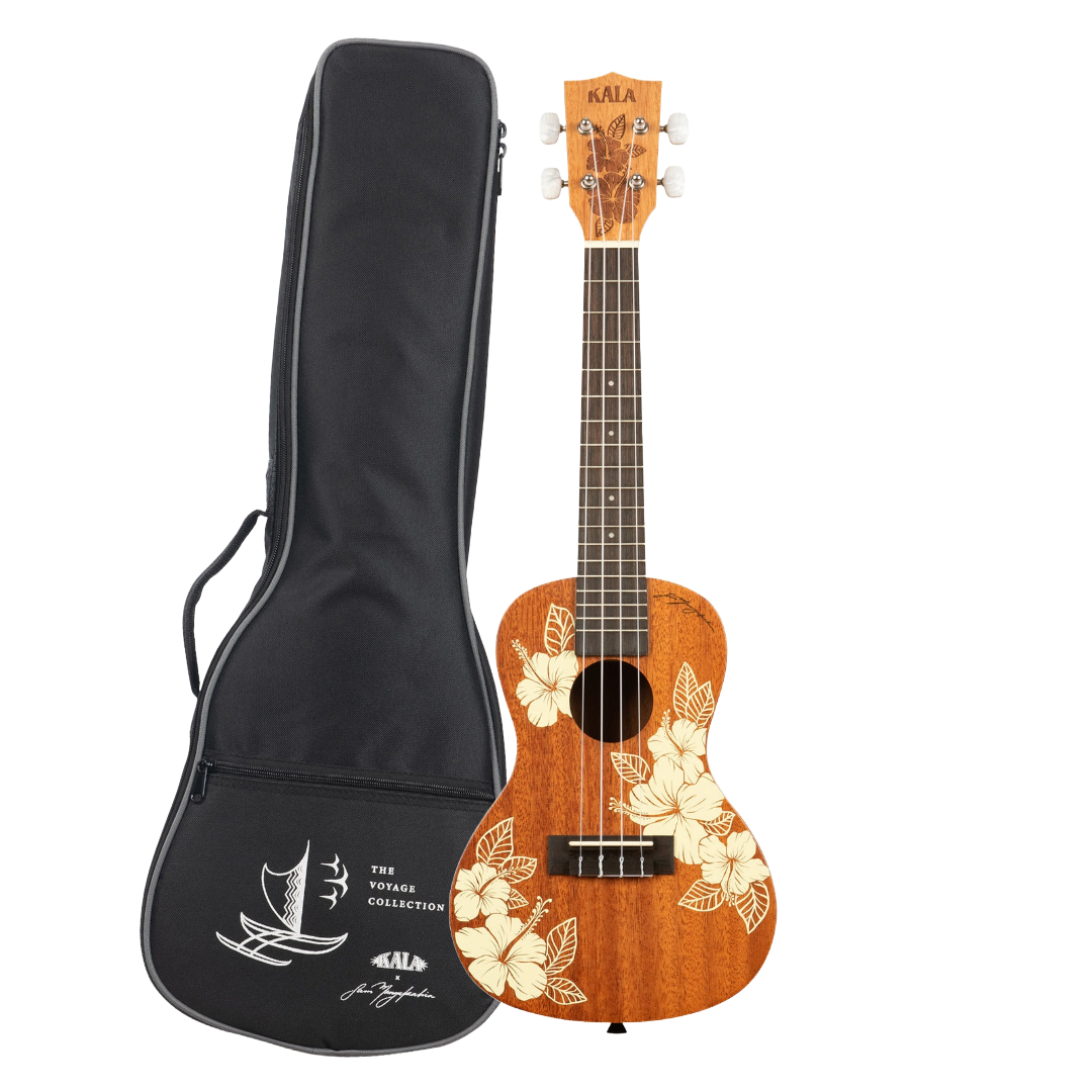 Kala Hibiscus Mahogany Concert Ukulele