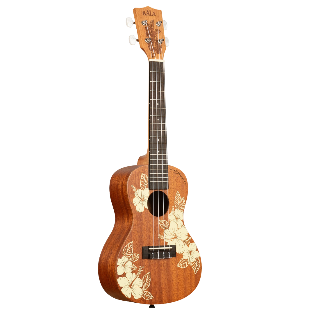 Kala Hibiscus Mahogany Concert Ukulele