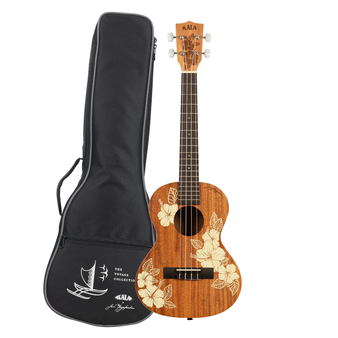 Kala Hibiscus Mahogany Tenor Ukulele