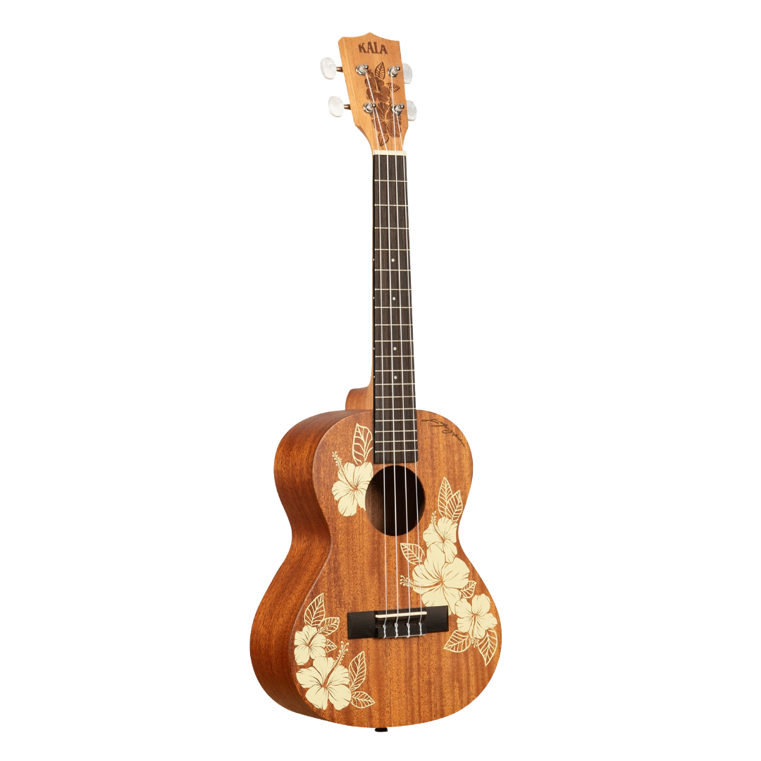 Kala Hibiscus Mahogany Tenor Ukulele