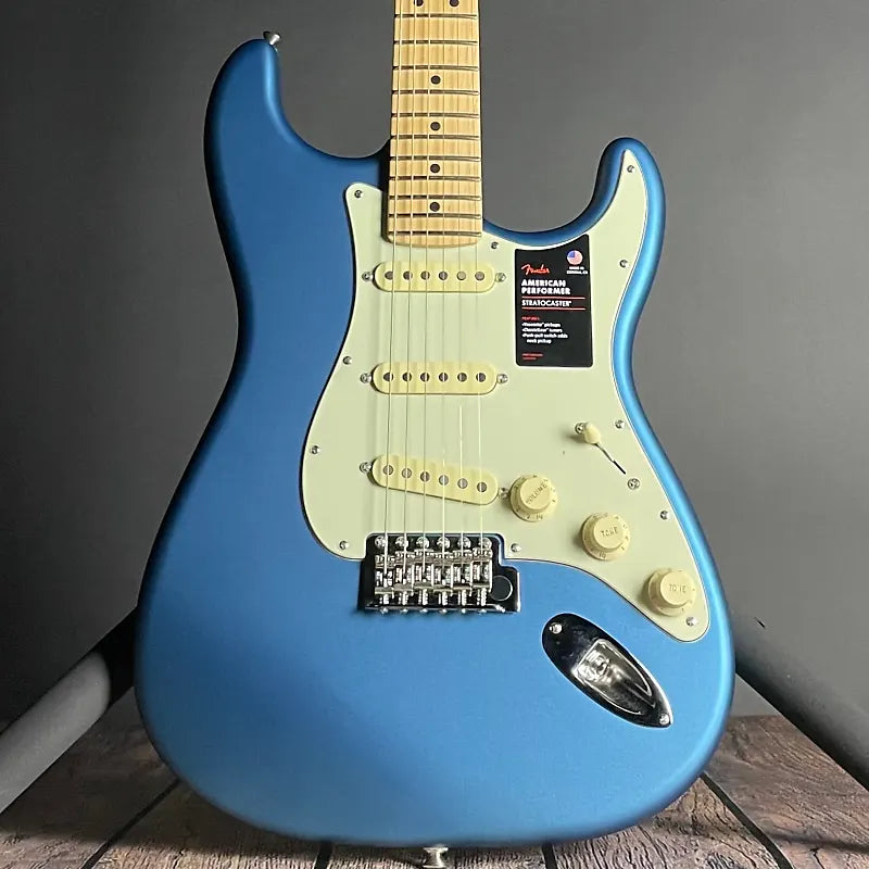 Fender American Performer Stratocaster, Maple Fingerboard- Satin Lake Placid Blue (2022)