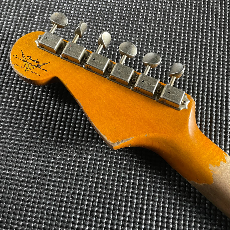 Fender Custom Shop LTD Red Hot Strat, Super Heavy Relic- Super Faded, Aged Lake Placid Blue (7lbs 13oz) - Metronome Music Inc.