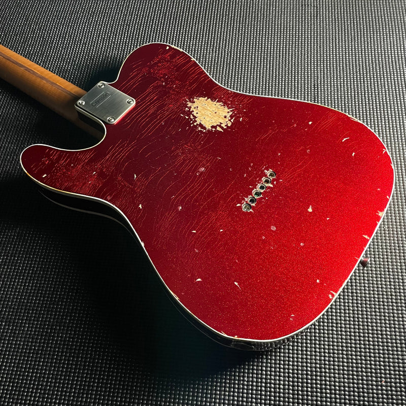 LsL Instruments T Bone "Crimson", Roasted Maple- Candy Apple Red over 3TSB (7lbs 15oz) - Metronome Music Inc.