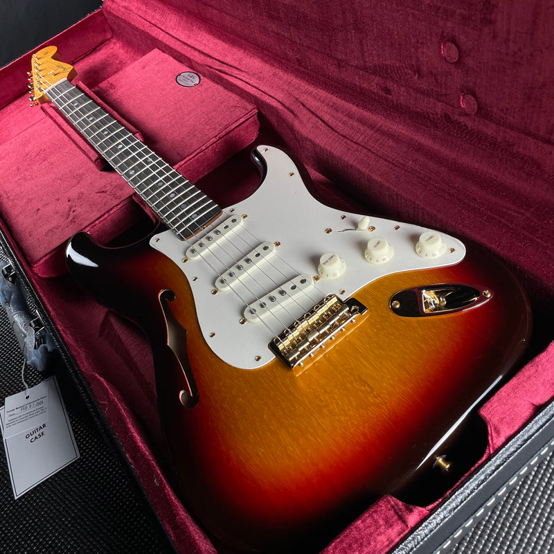 Fender Artisan Korina Stratocaster, Rosewood- Chocolate 3-Color Sunburst (7lbs 12oz)