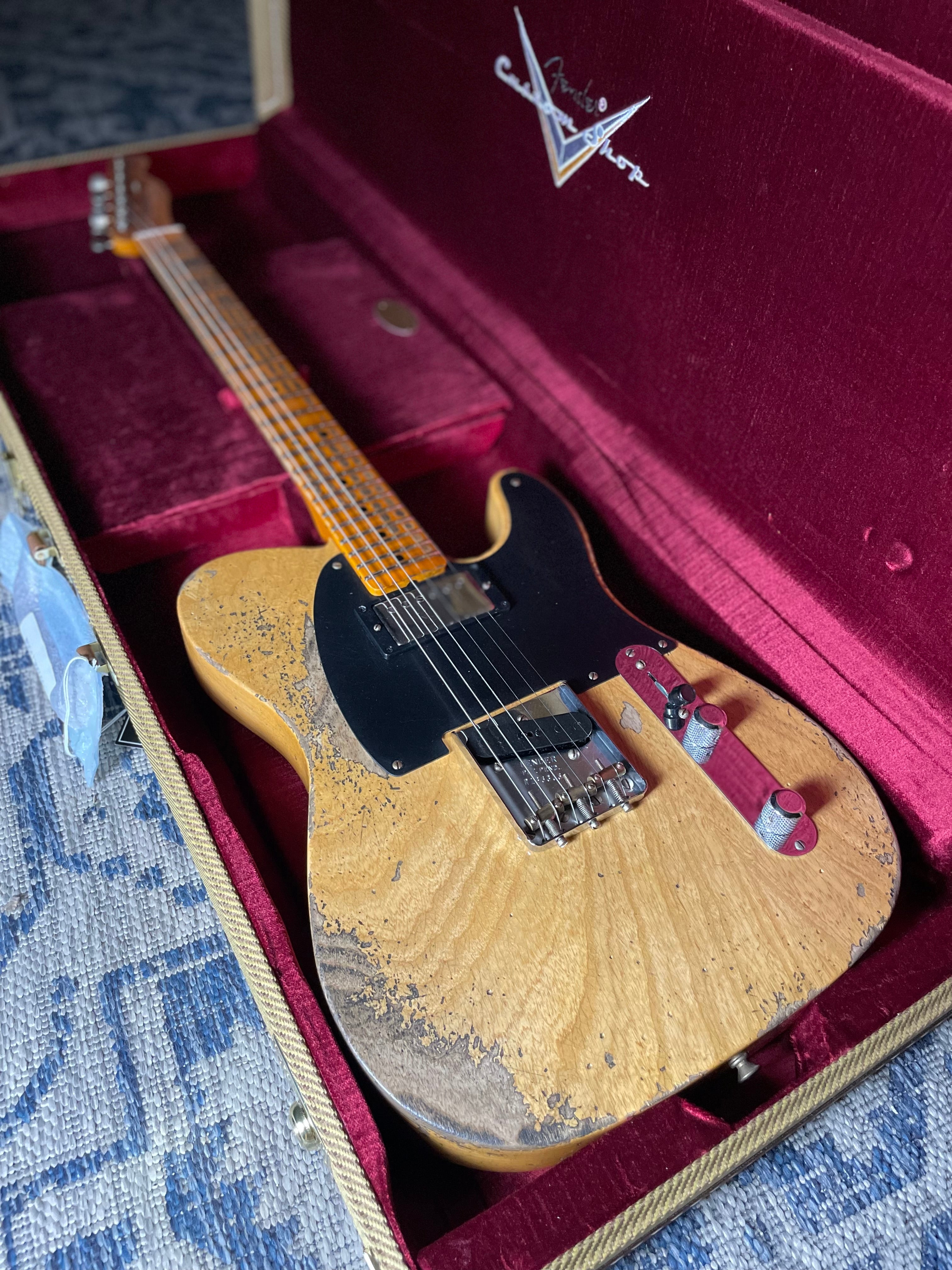 Fender Custom Shop LTD 1951 HS Telecaster, Super Heavy Relic- Aged Natural (7lbs 6oz) - Metronome Music Inc.