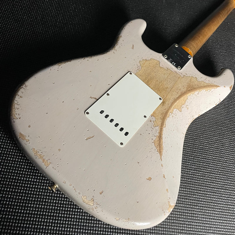 Fender Custom Shop LTD Red Hot Stratocaster, Super Heavy Relic- Aged Dirty White Blonde (7lbs 7oz) - Metronome Music Inc.
