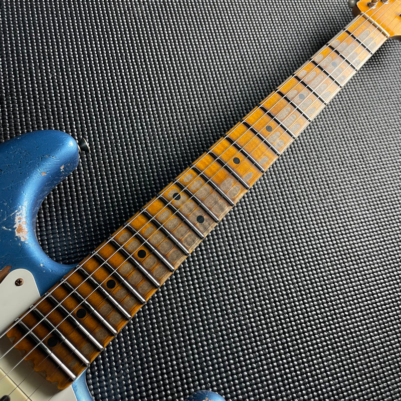Fender Custom Shop LTD Red Hot Strat, Super Heavy Relic- Super Faded, Aged Lake Placid Blue (7lbs 13oz) - Metronome Music Inc.