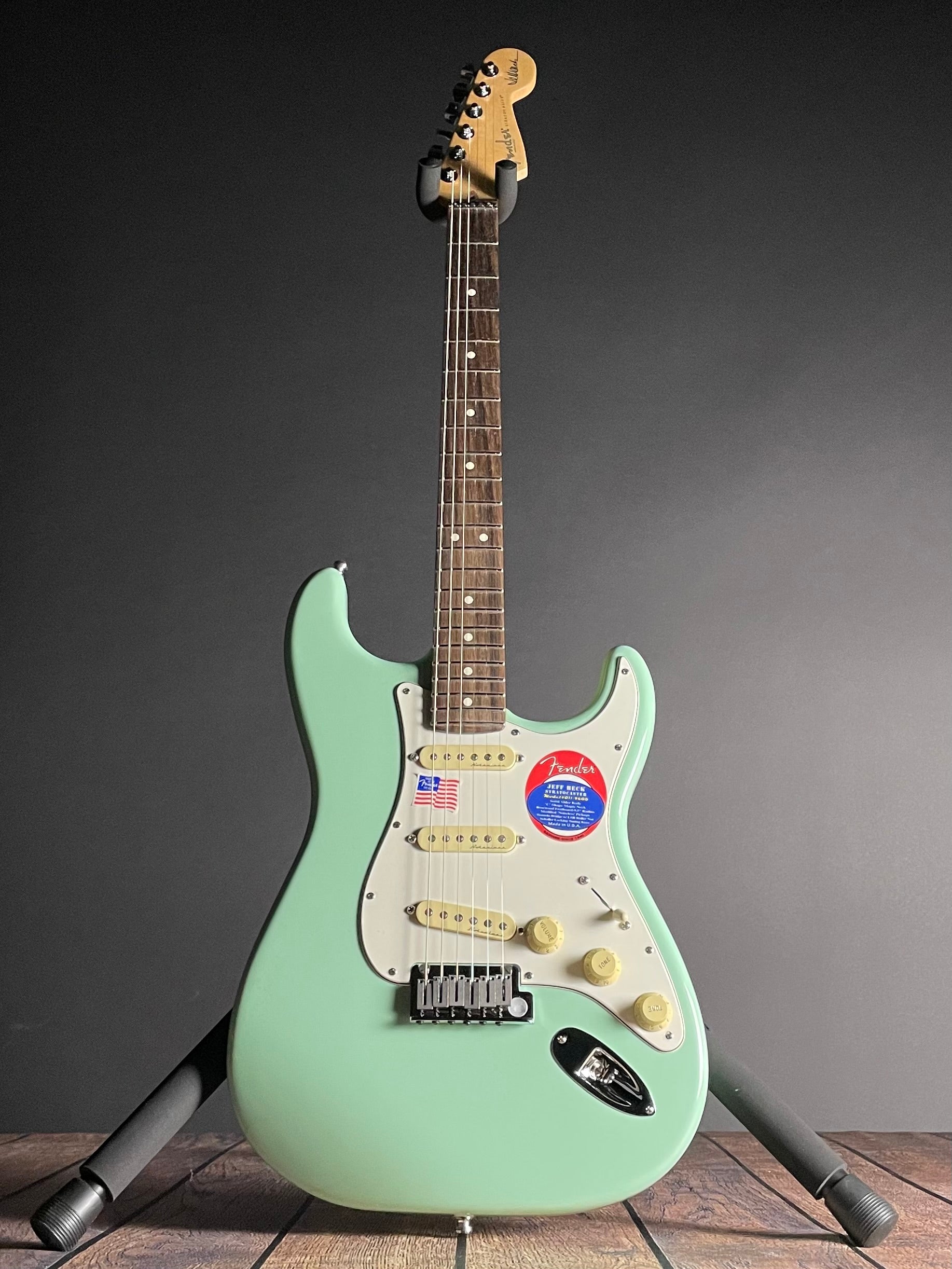 Fender Jeff Beck Stratocaster, Rosewood- Surf Green (US23112480) - Metronome Music Inc.