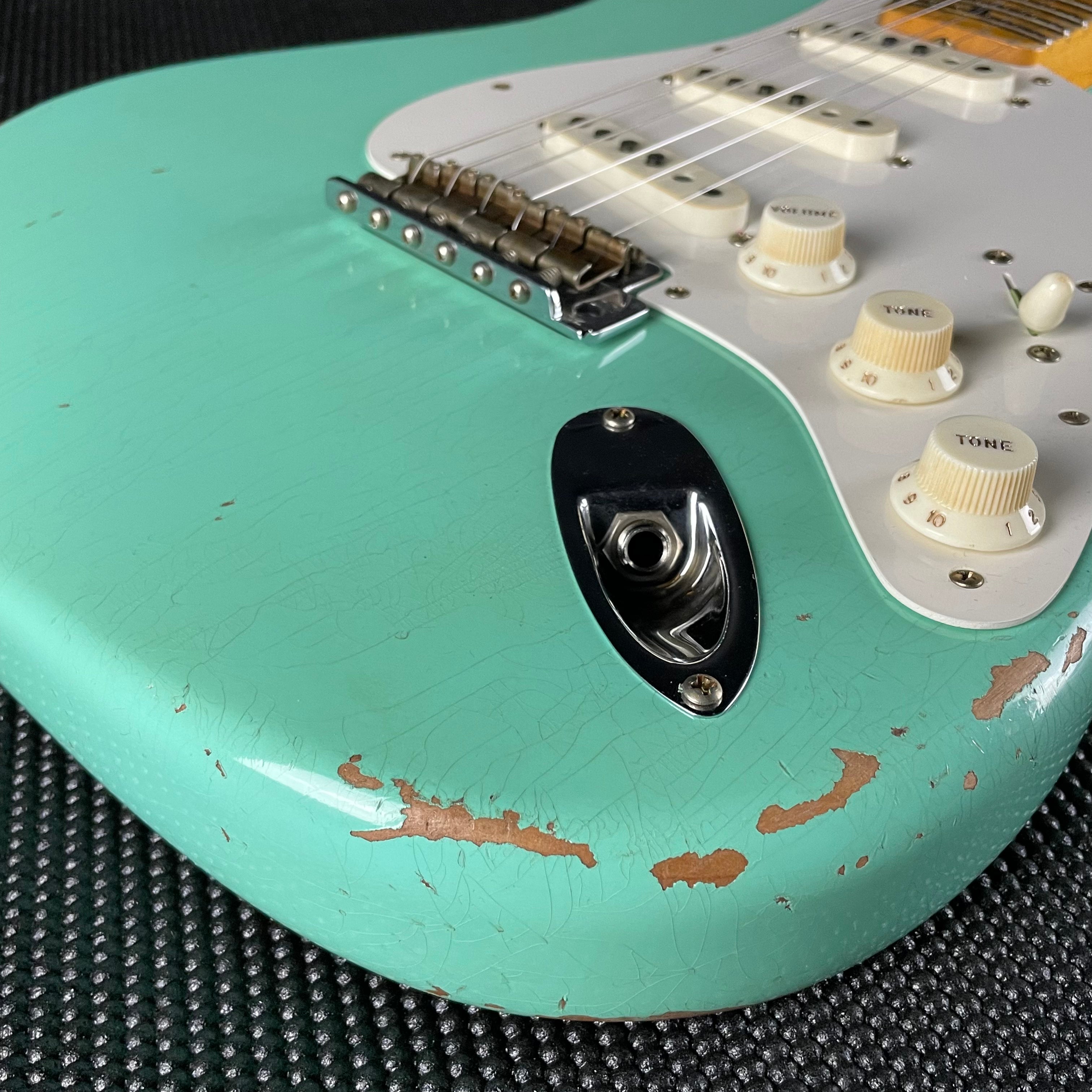 Fender Custom Shop LTD Fat 50's Stratocaster, Relic- Super Faded Aged Sea Foam Green (7lbs 9oz) - Metronome Music Inc.