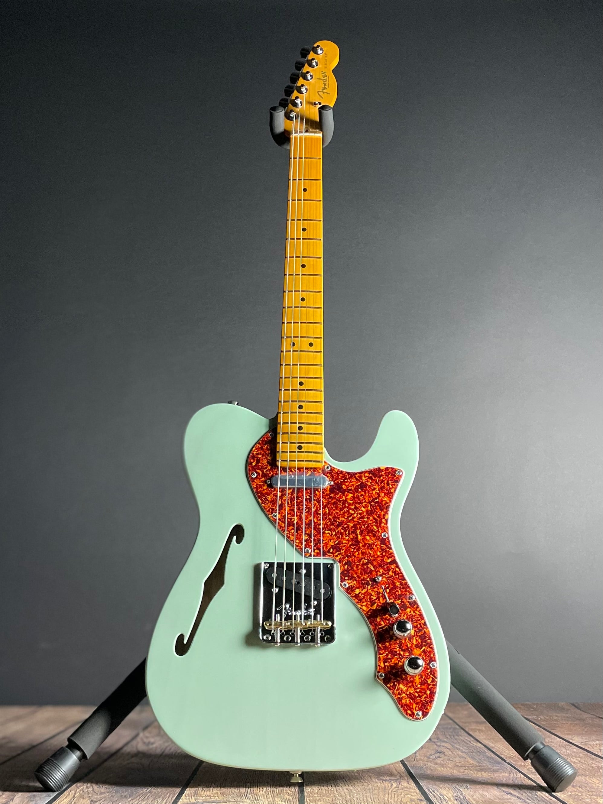 Fender American Professional II Telecaster, Thinline- Transparent Surf Green (7lbs 0oz)