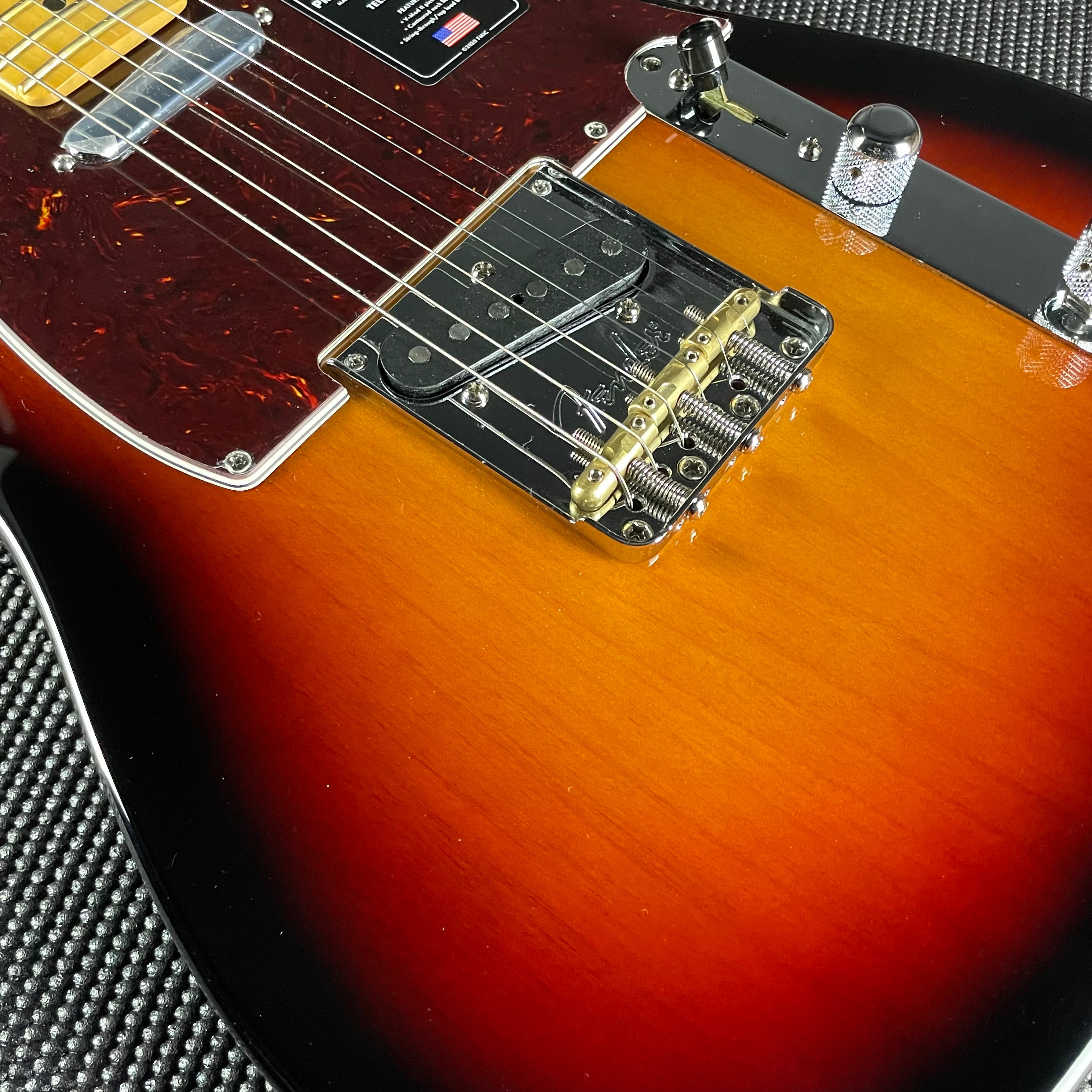 Fender American Professional II Telecaster, Maple Fingerboard- 3-Color Sunburst (US23034036) - Metronome Music Inc.