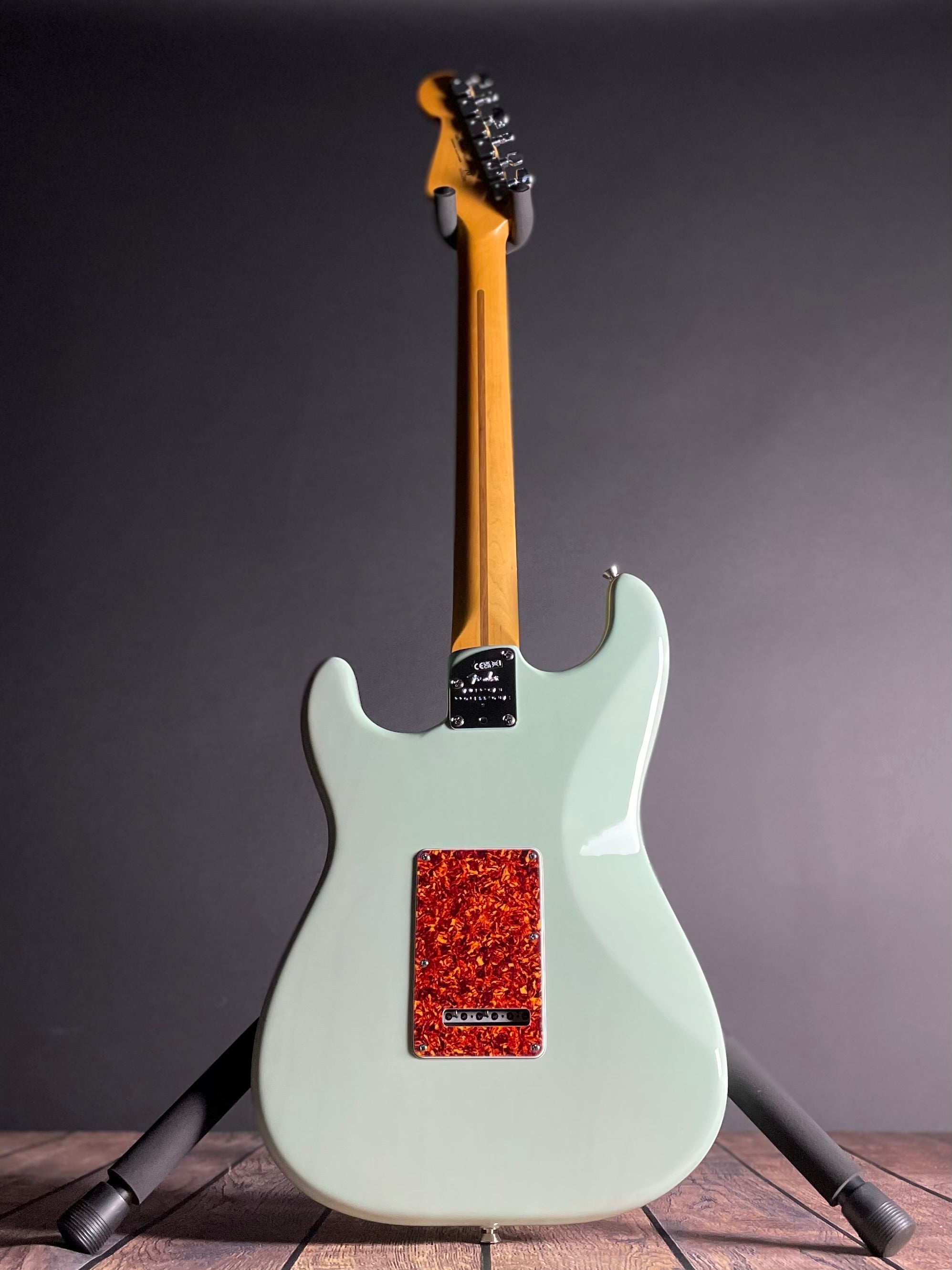 Fender American Professional II Stratocaster Thinline, Rosewood- Transparent Surf Green (US240016089) - Metronome Music Inc.