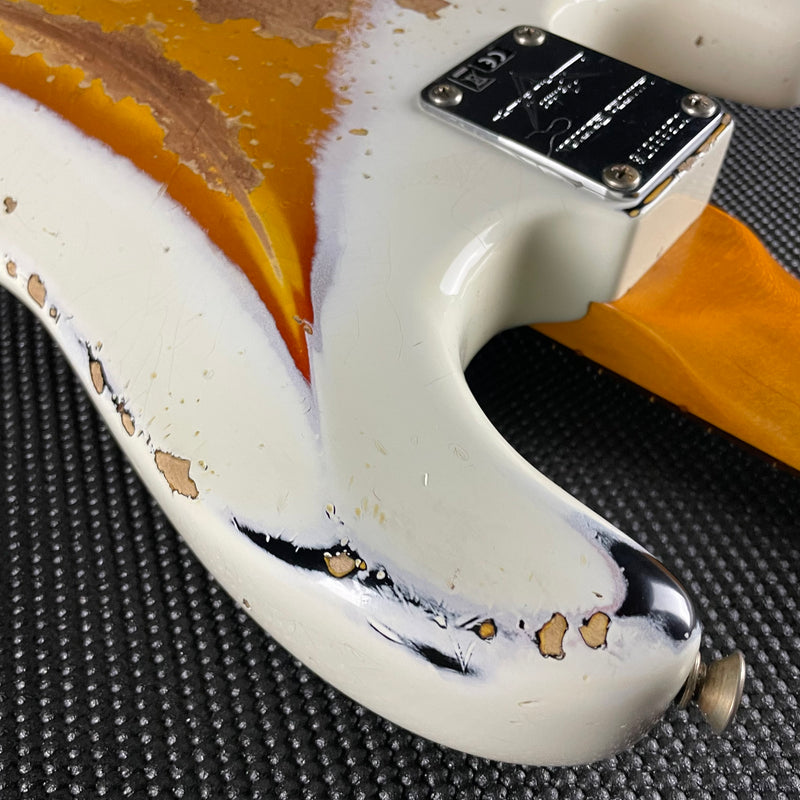 Fender Custom Shop LTD '62 Stratocaster, Heavy Relic- Aged Olympic White over 3TSB (8lbs 0oz)
