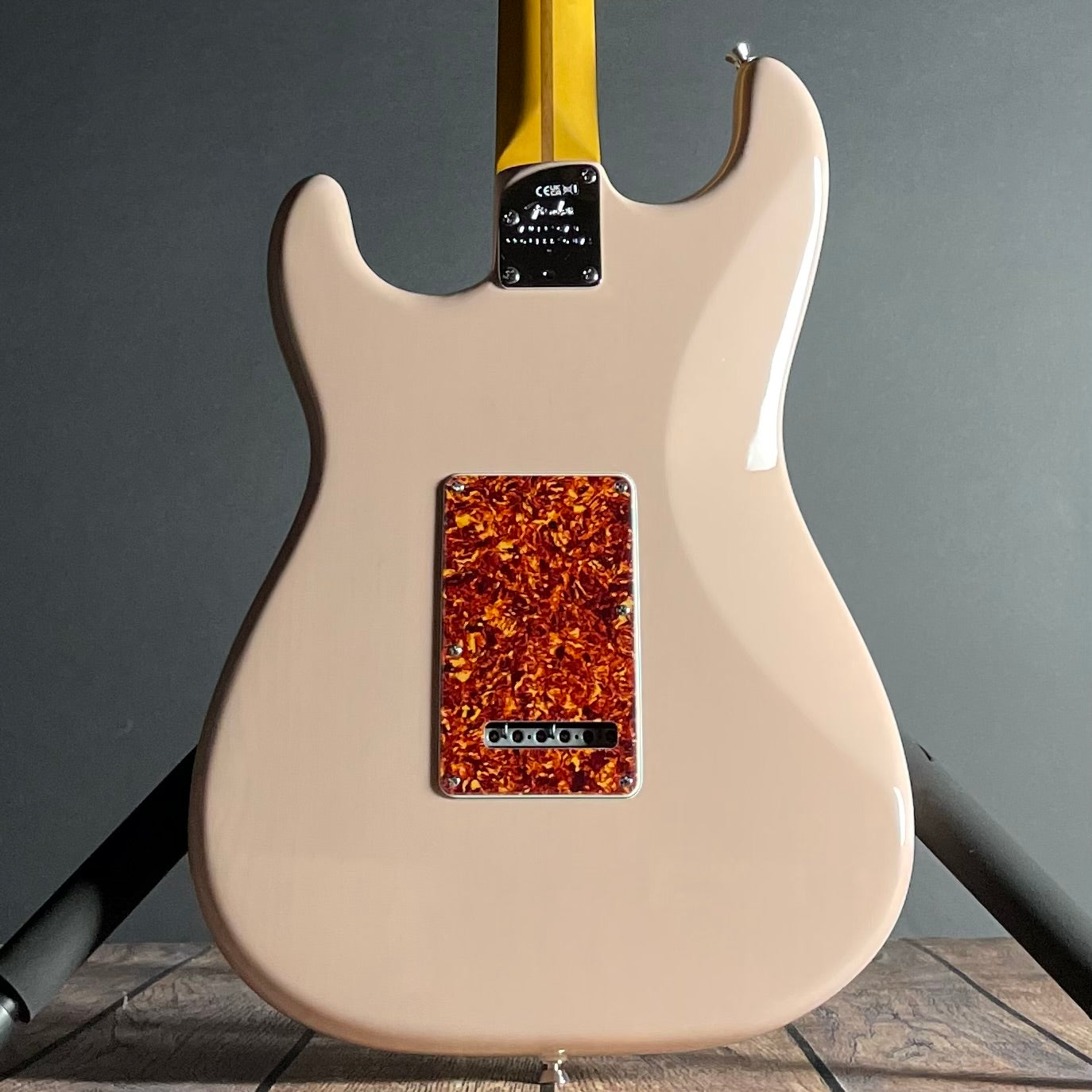 Fender American Professional II Stratocaster, Thinline, Rosewood-Transparent Shell Pink (US240016511) - Metronome Music Inc.