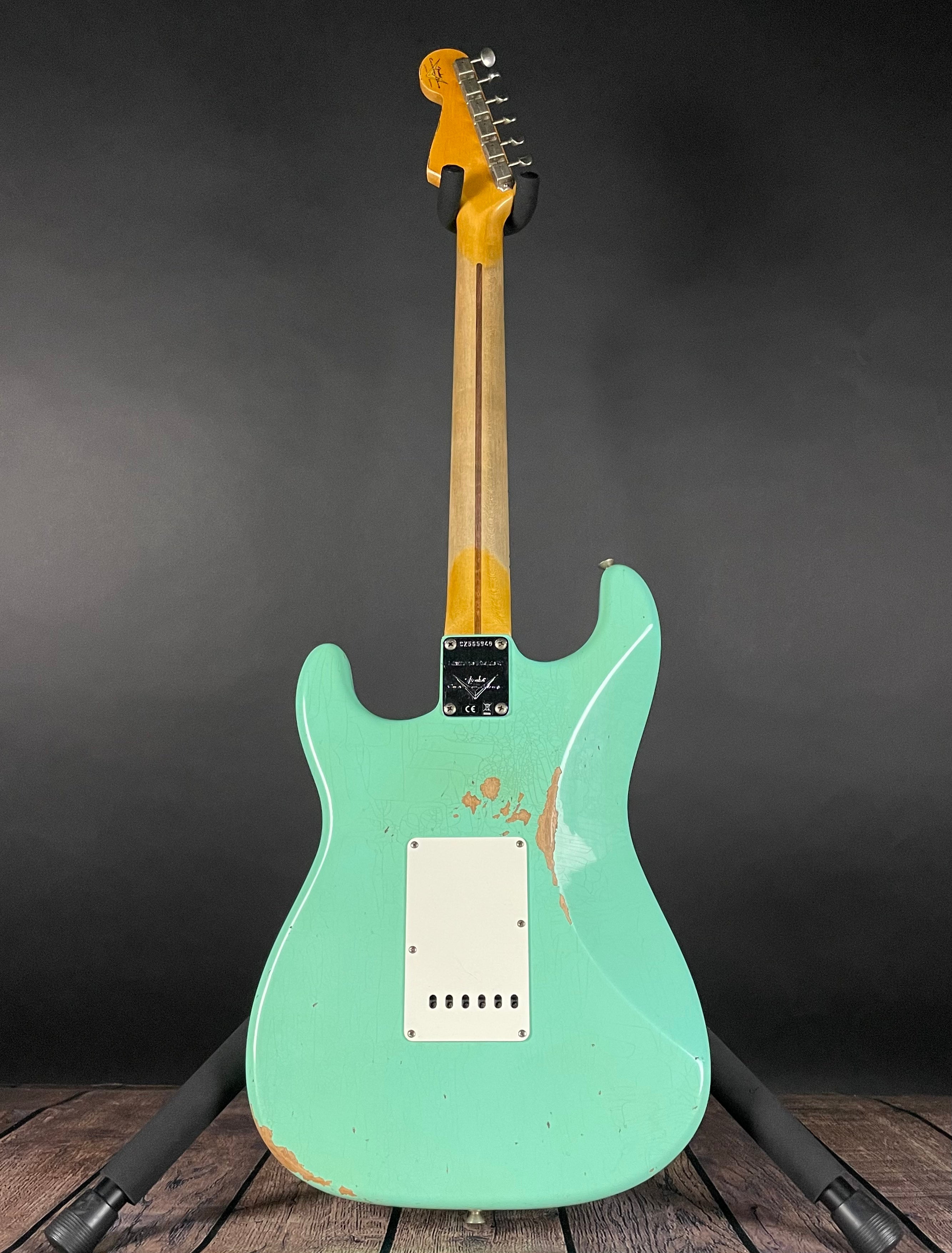 Fender Custom Shop LTD Fat 50's Stratocaster, Relic- Super Faded Aged Sea Foam Green (7lbs 9oz) - Metronome Music Inc.