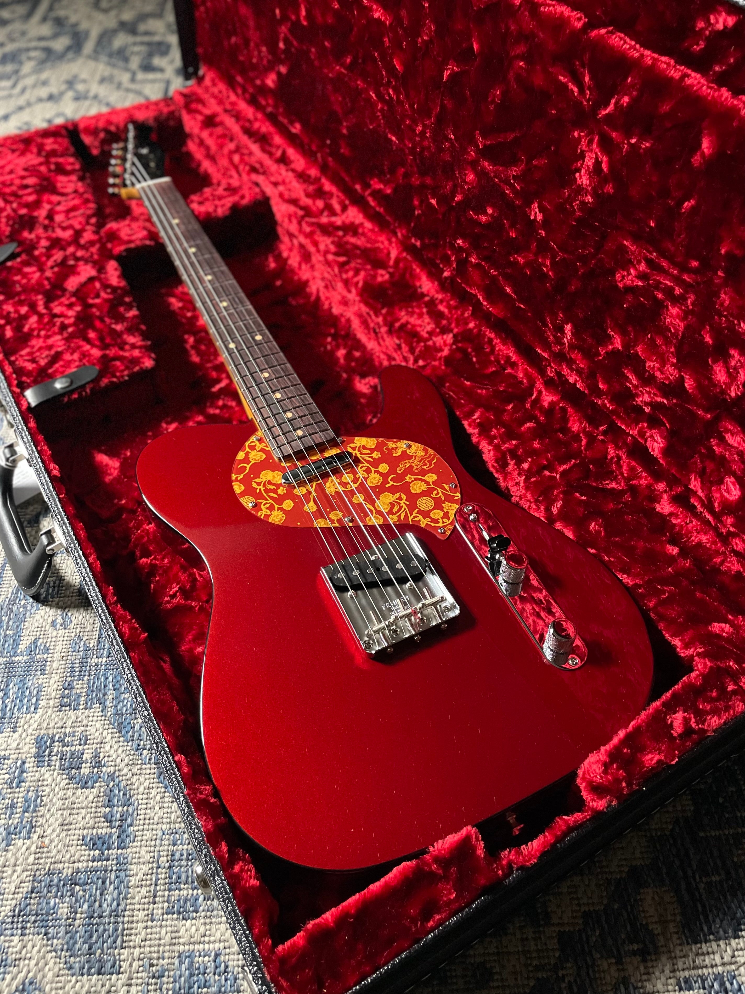 Fender Limited Edition Raphael Saadiq Telecaster, Rosewood- Dark Metallic Red (RS230099) - Metronome Music Inc.