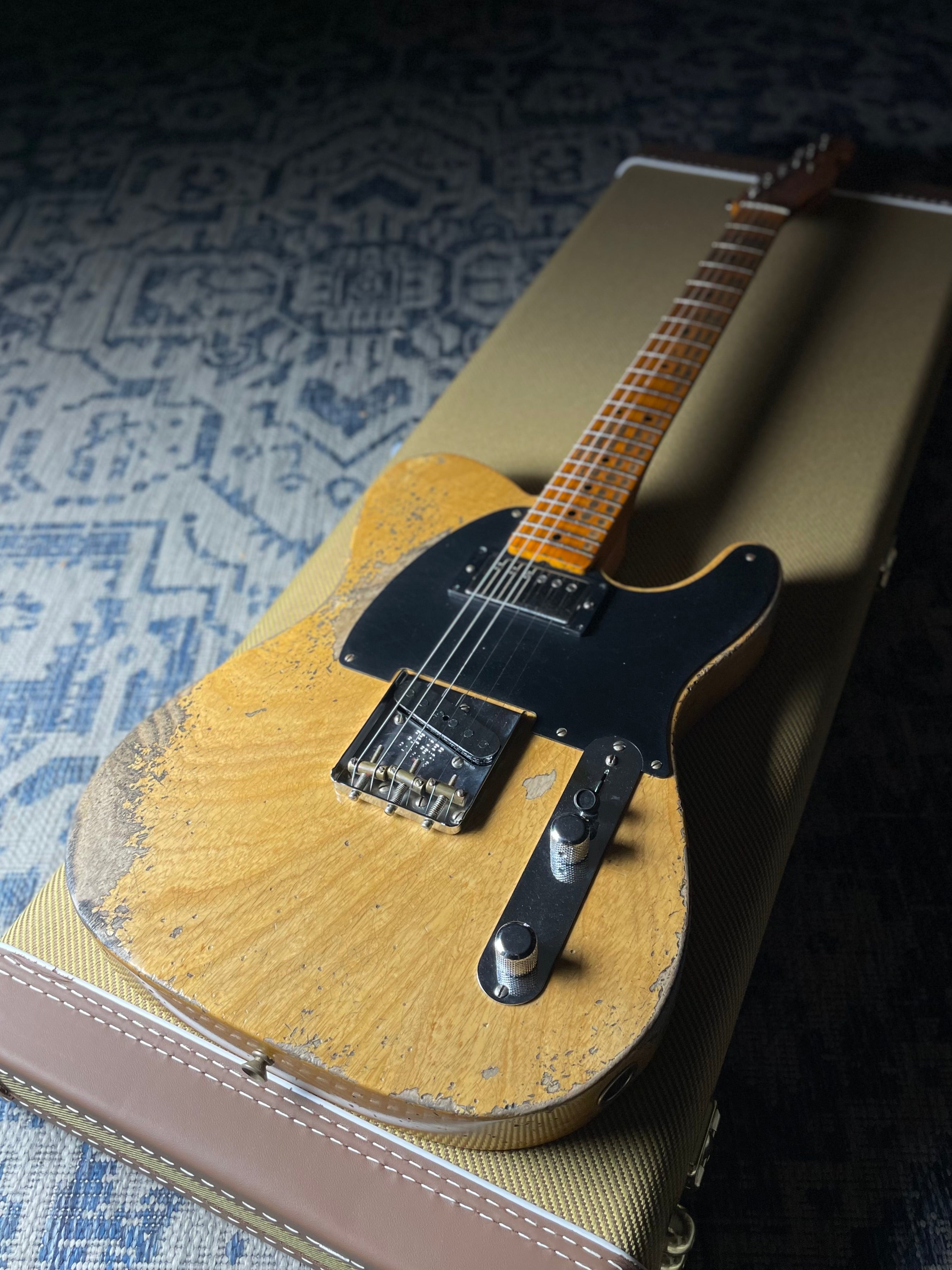 Fender Custom Shop LTD 1951 HS Telecaster, Super Heavy Relic- Aged Natural (7lbs 6oz) - Metronome Music Inc.