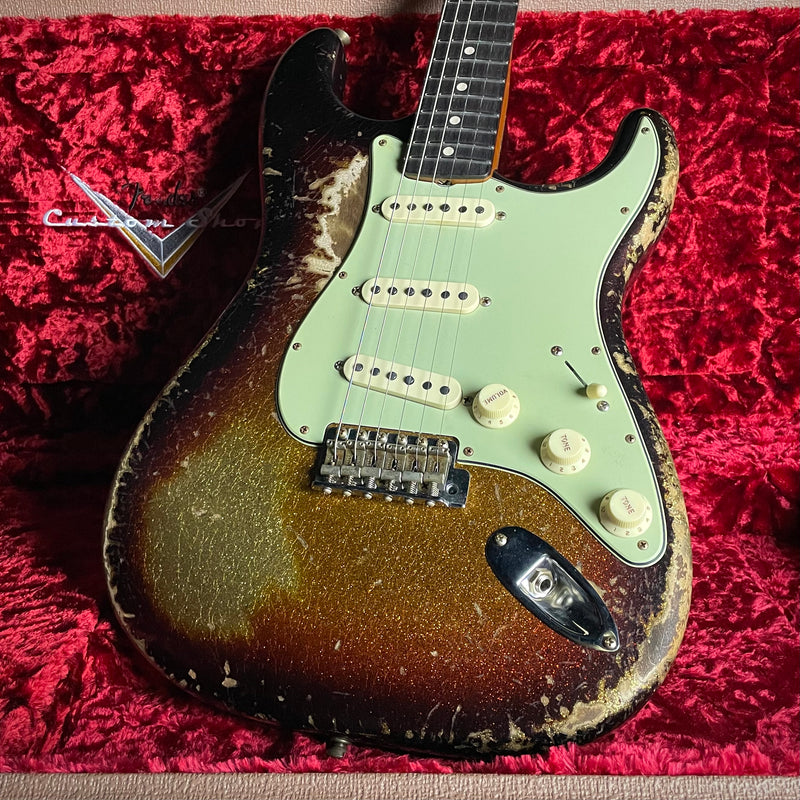 Fender Custom Shop LTD '60/'63 Stratocaster, Super Heavy Relic- 3-Color Sunburst Sparkle (7lbs 8oz)