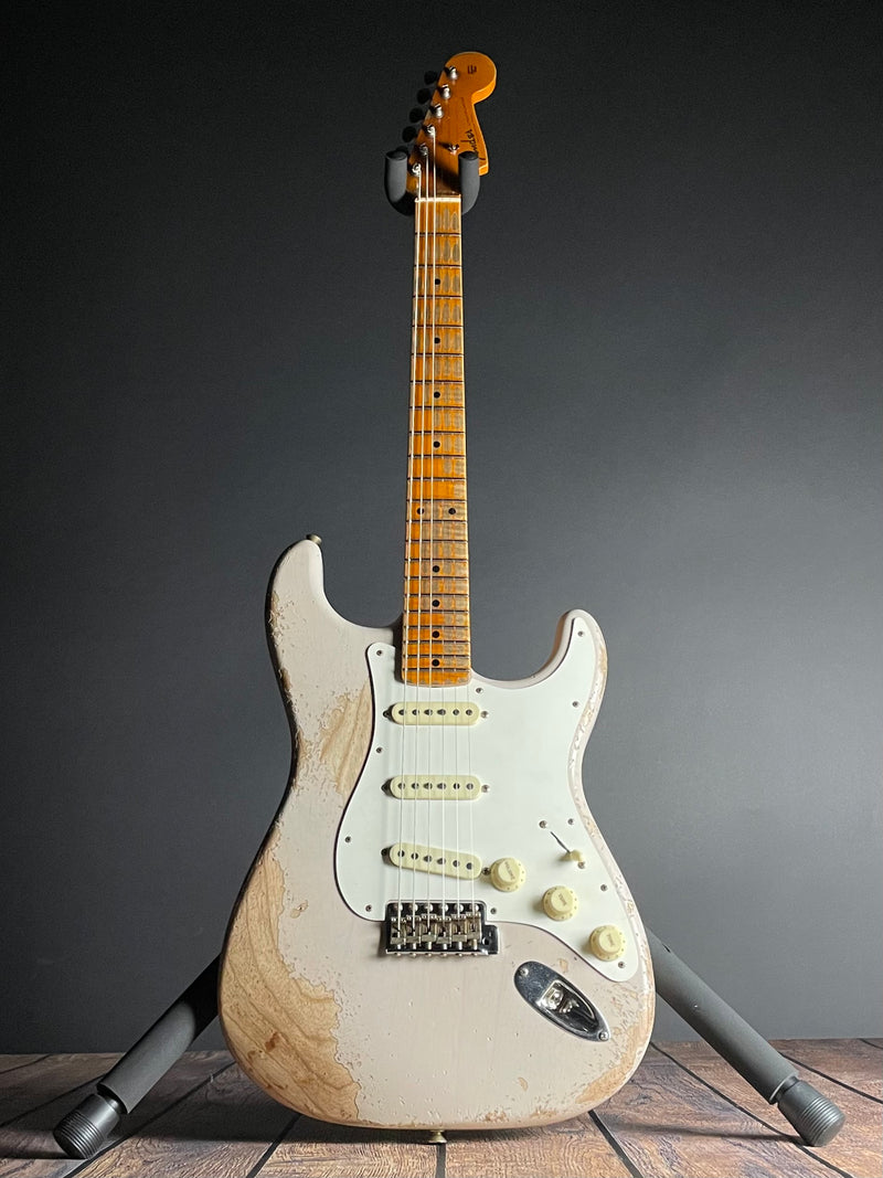 Fender Custom Shop LTD Red Hot Stratocaster, Super Heavy Relic- Aged Dirty White Blonde (7lbs 7oz) - Metronome Music Inc.
