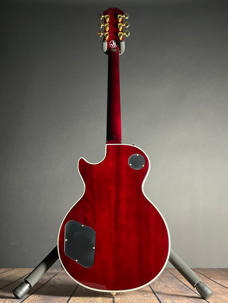 Epiphone Jerry Cantrell "Wino" Les Paul Custom w/HSC- Dark Wine Red (8lbs 14oz) - Metronome Music Inc.