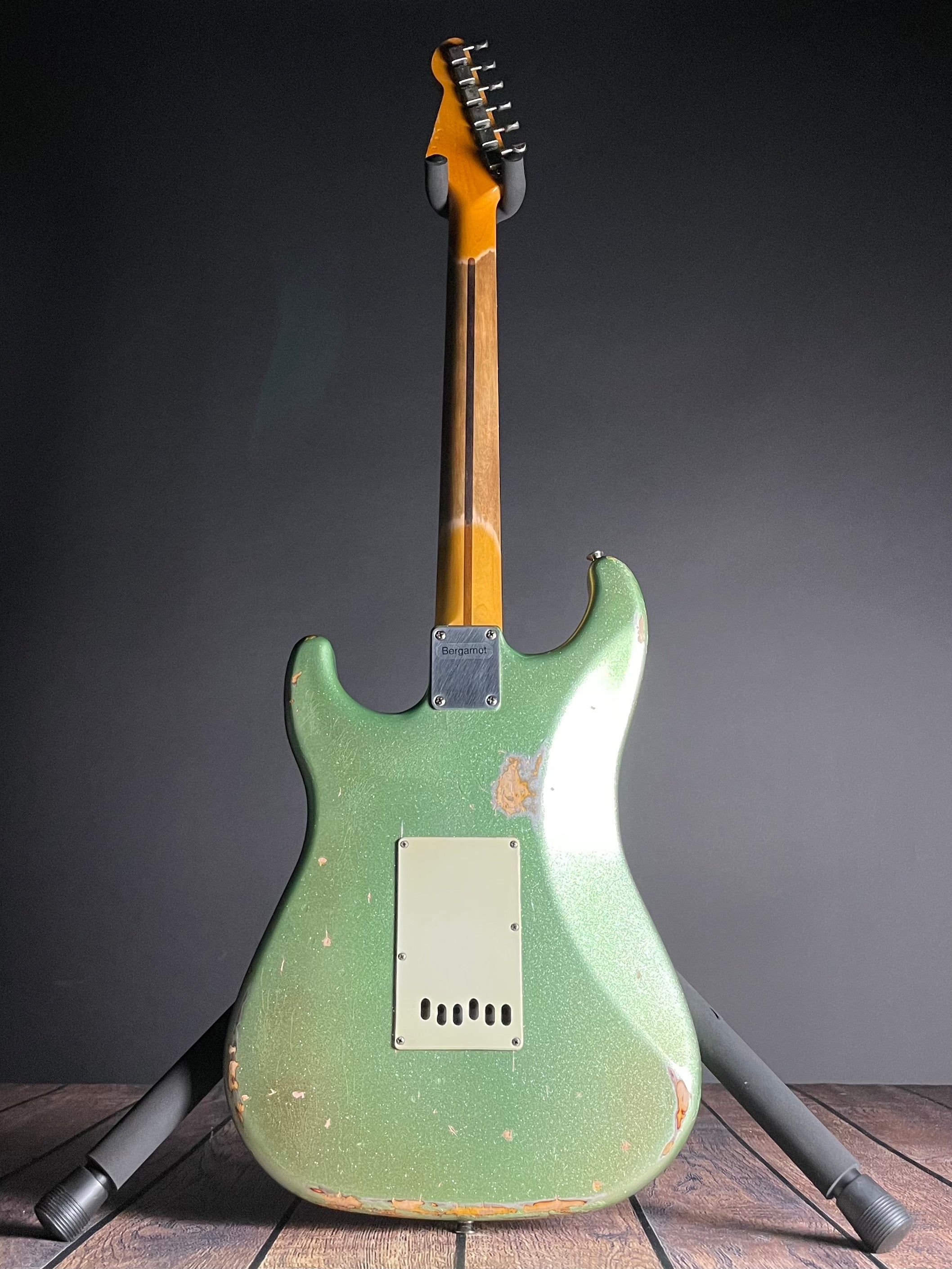 LsL Instruments "Bergamot" Saticoy HSS, Rosewood, 22-Fret- Celery Mist Sparkle over 3TSB (7lbs 13oz) - Metronome Music Inc.