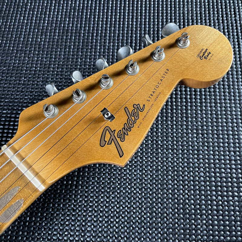 Fender Custom Shop Postmodern Strat, Journeyman Relic, Quartersawn Maple- Aged Surf Green (7lbs 13oz) - Metronome Music Inc.