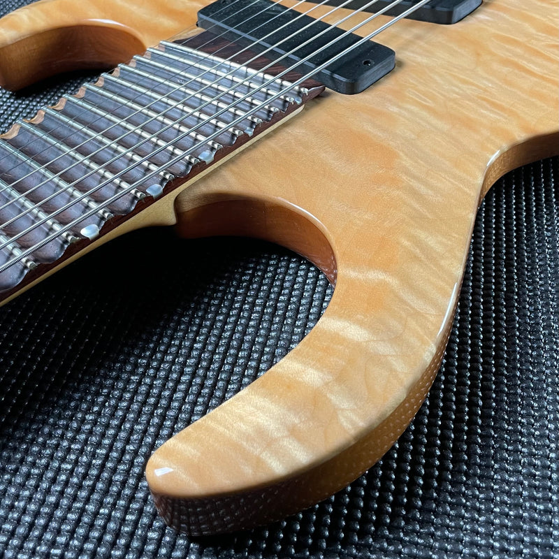 Conklin Custom Shop Sidewinder 9-String Guitar, Scalloped Multi-Scale Fingerboard- Quilted Maple Top (SOLD)