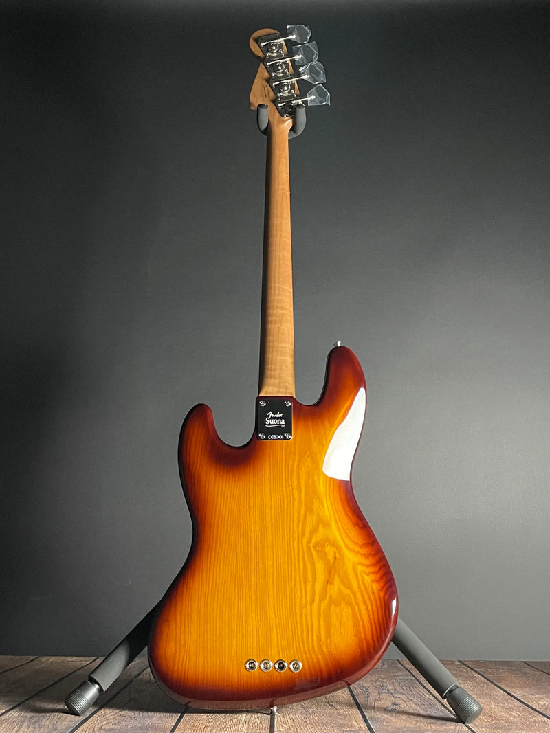 Fender Limited Edition Suona Jazz Bass, Thinline, Ebony Fingerboard- Violin Burst (US23091708) - Metronome Music Inc.