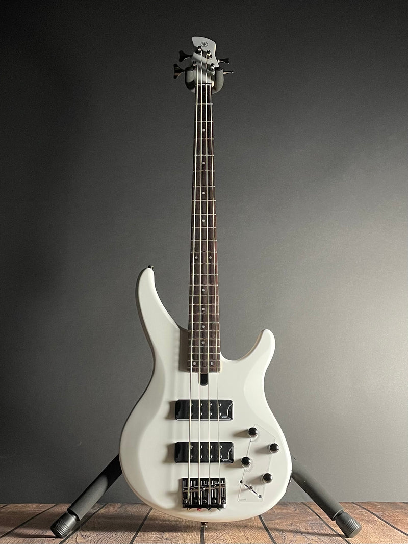 Yamaha TRBX304 4-String Bass- Satin White (IJX263508) - Metronome Music Inc.