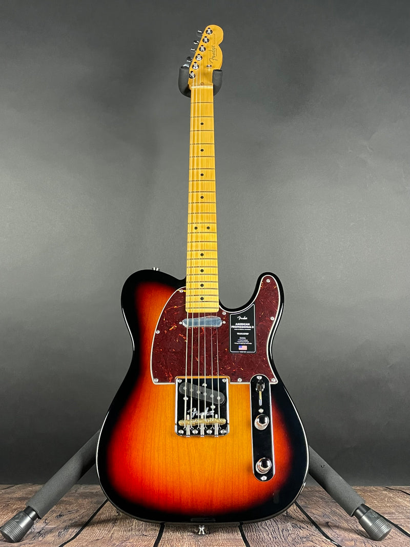 Fender American Professional II Telecaster, Maple Fingerboard- 3-Color Sunburst (US23034036) - Metronome Music Inc.