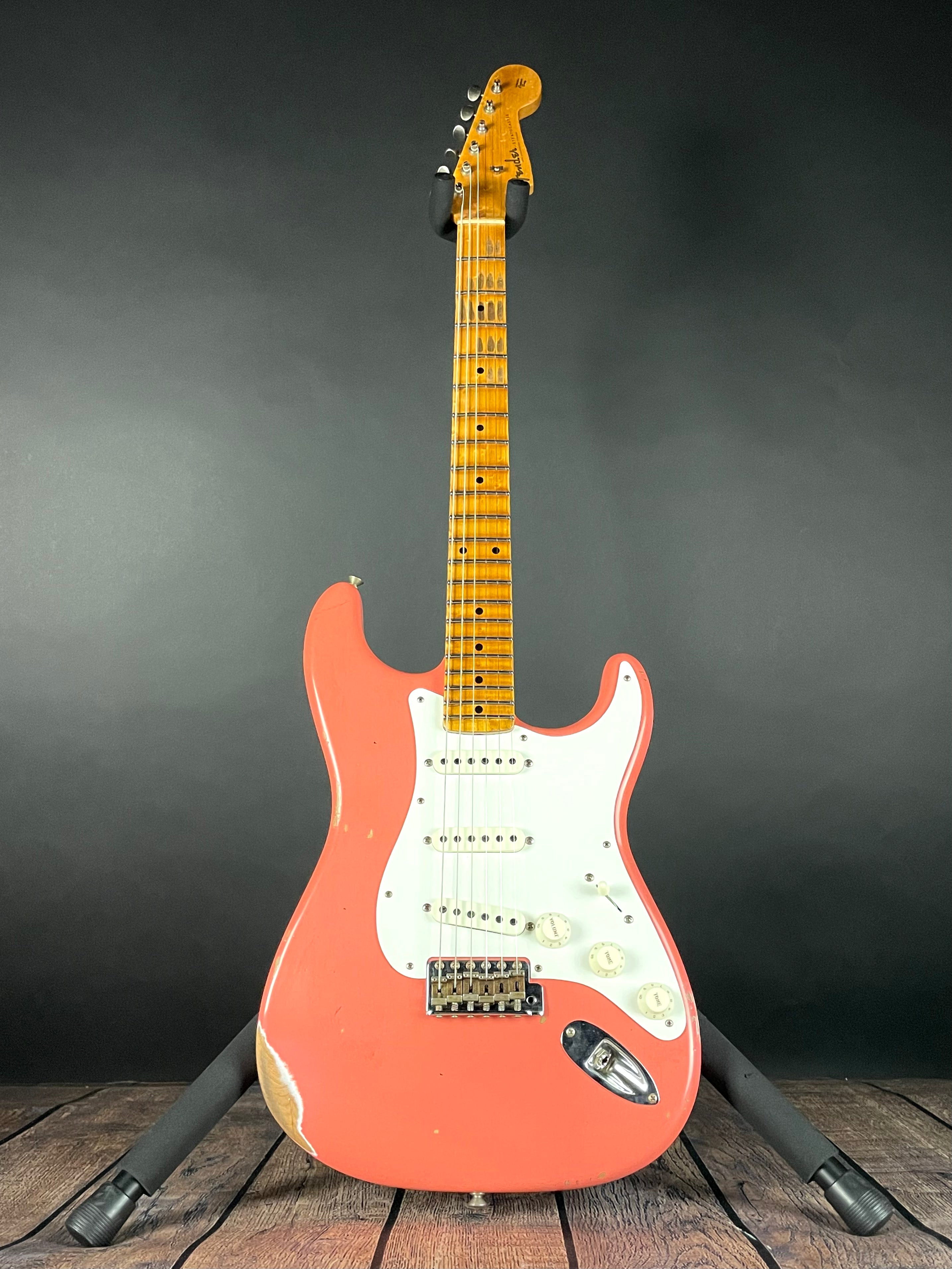 Fender Custom Shop LTD Tomatillo Strat III- Super Faded Aged Tahitian Coral (7lbs 6oz) - Metronome Music Inc.