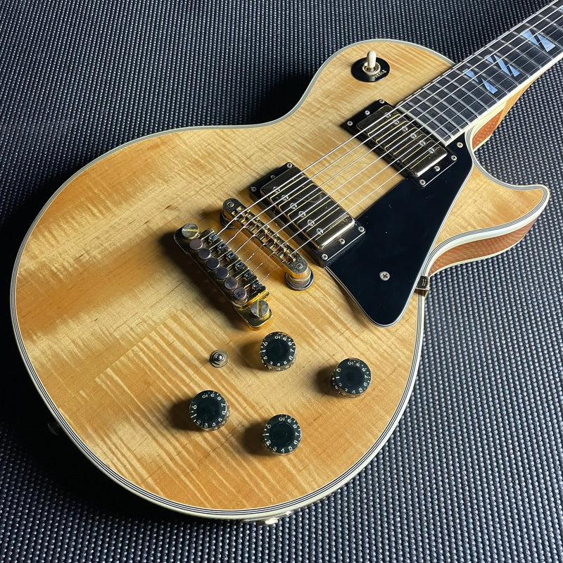 Gibson Les Paul Custom 25/50 Anniversary w/OHSC & Belt Buckle- Natural (SOLD) - Metronome Music Inc.