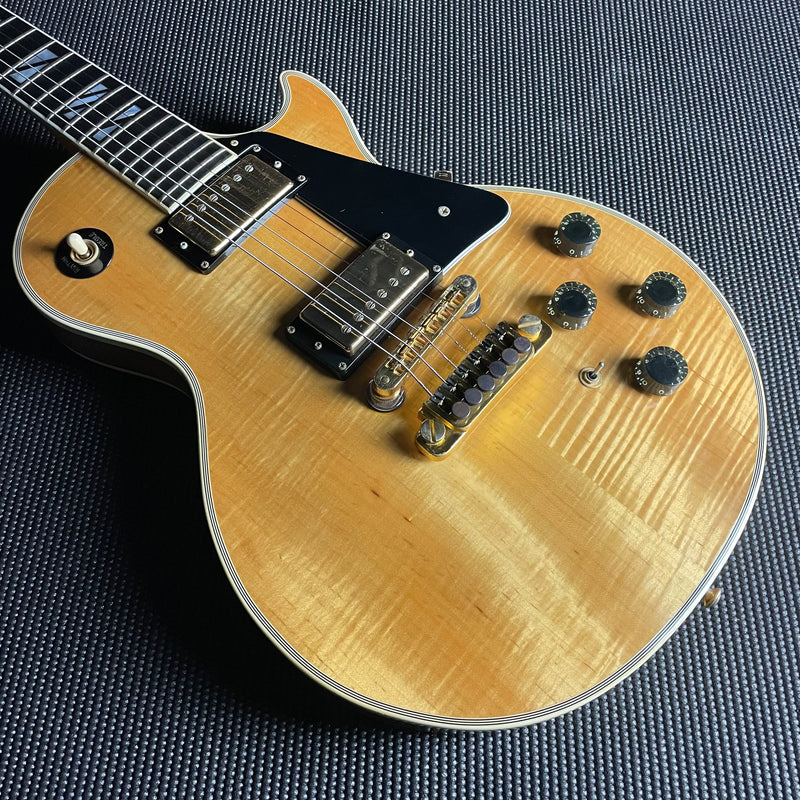 Gibson Les Paul Custom 25/50 Anniversary w/OHSC & Belt Buckle- Natural (SOLD) - Metronome Music Inc.