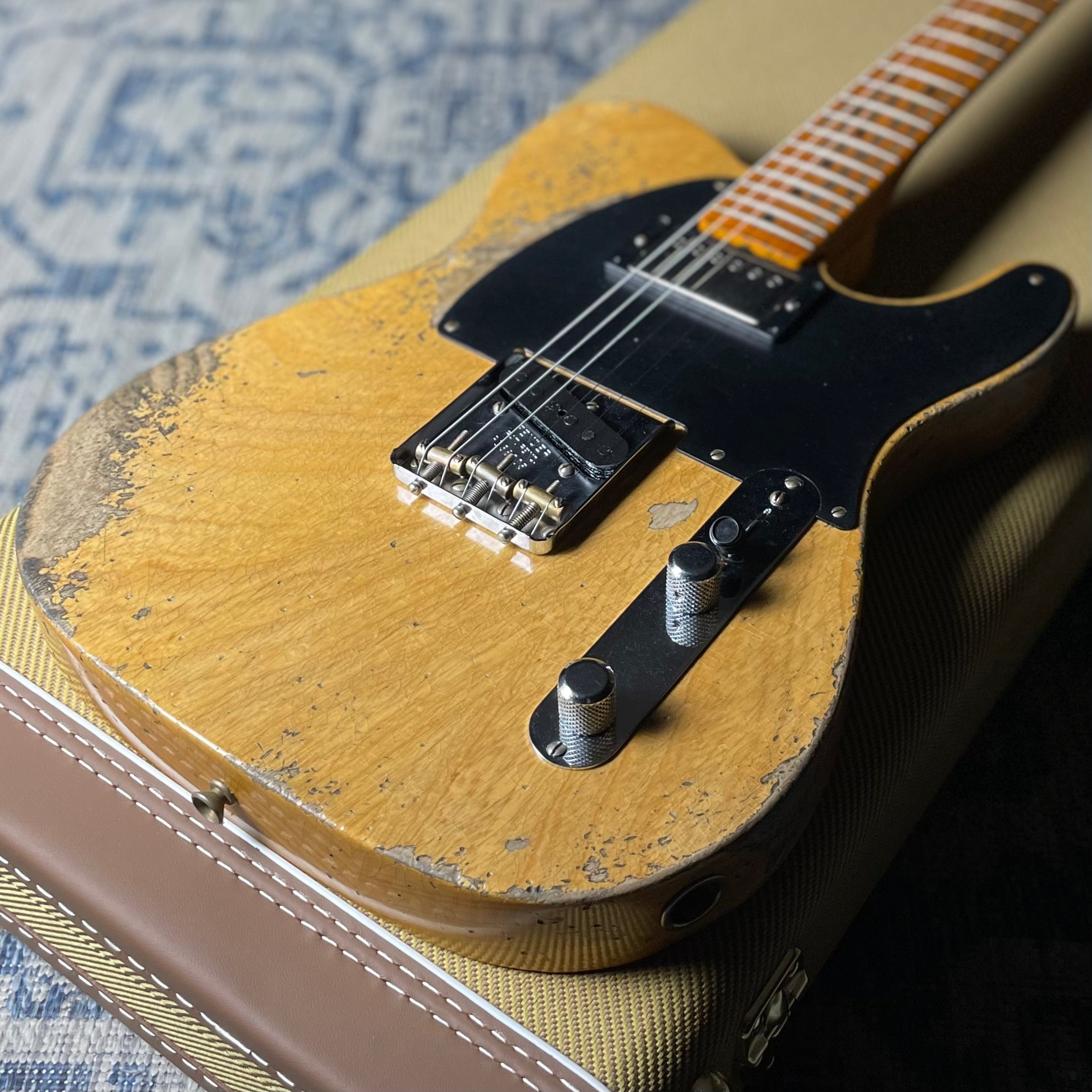 Fender Custom Shop LTD 1951 HS Telecaster, Super Heavy Relic- Aged Natural (7lbs 6oz) - Metronome Music Inc.