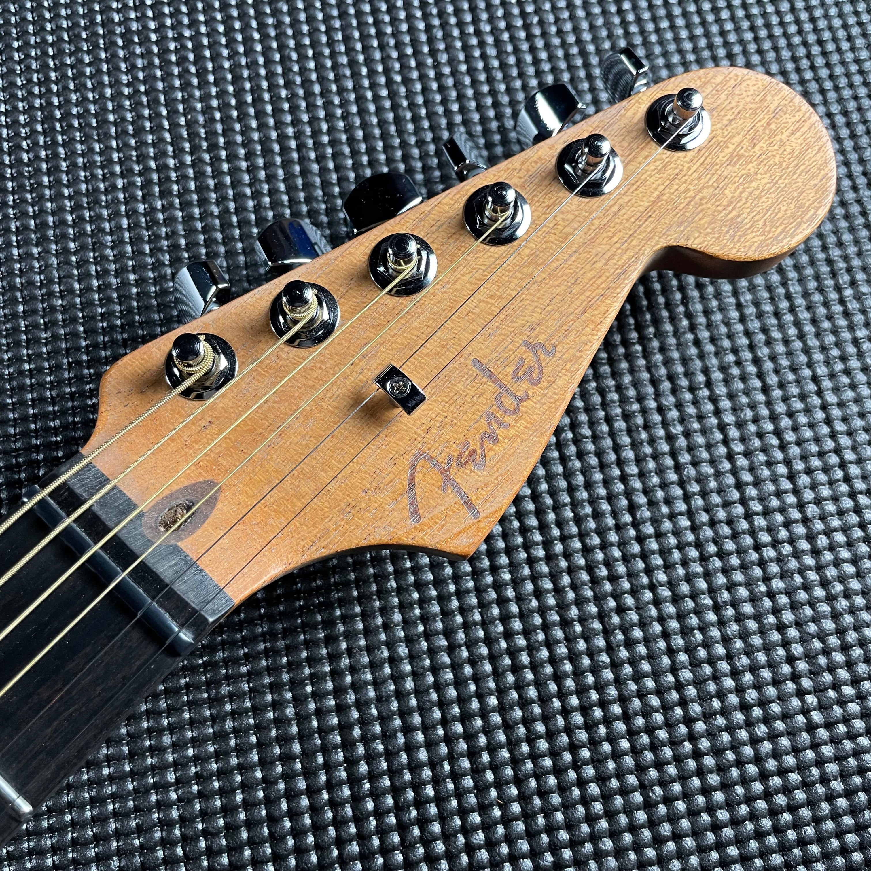 Fender American Acoustasonic Jazzmaster All-Mahogany, Ebony Fingerboard-Natural - Metronome Music Inc.