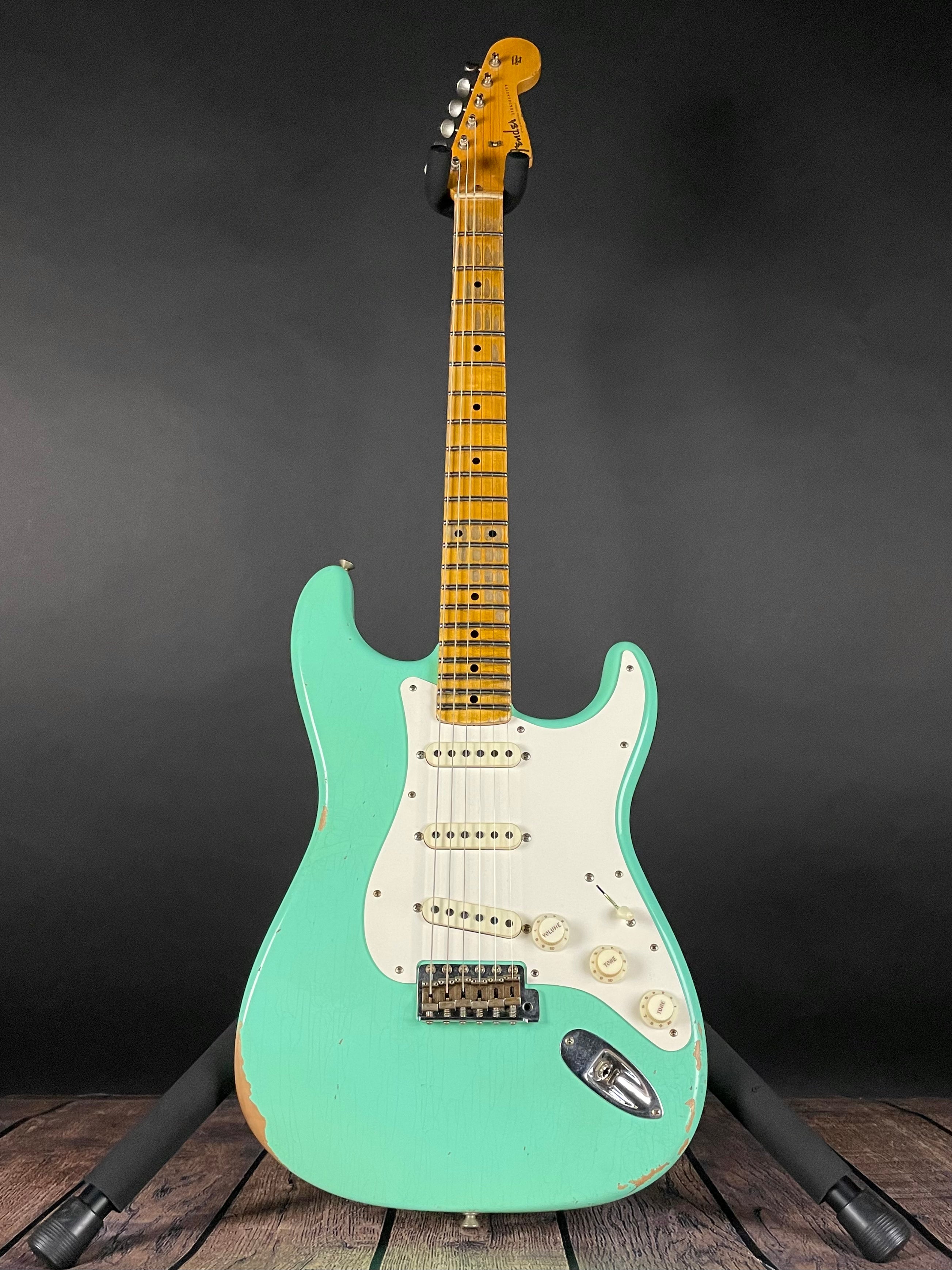 Fender Custom Shop LTD Fat 50's Stratocaster, Relic- Super Faded Aged Sea Foam Green (7lbs 9oz) - Metronome Music Inc.