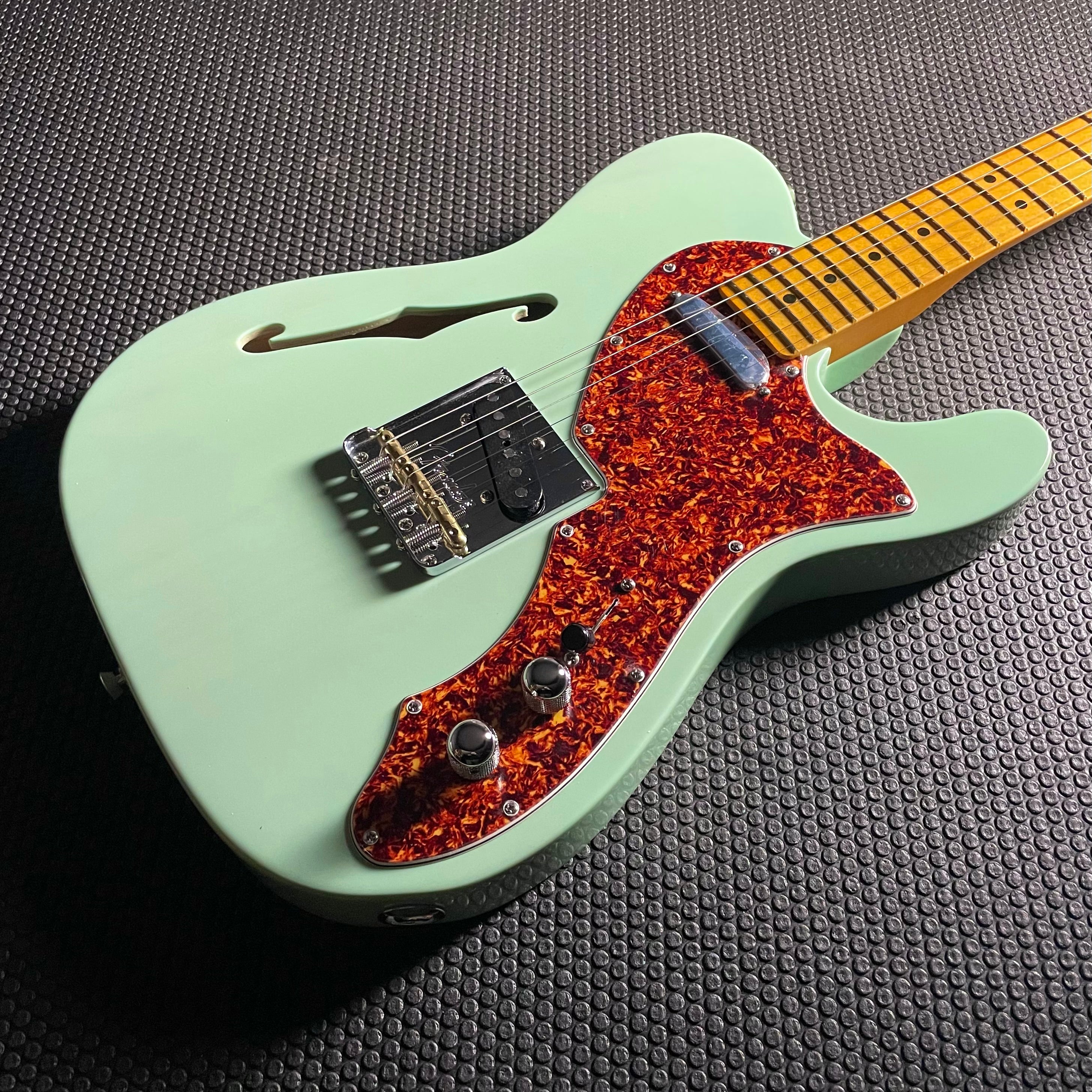 Fender American Professional II Telecaster, Thinline- Transparent Surf Green (7lbs 0oz)