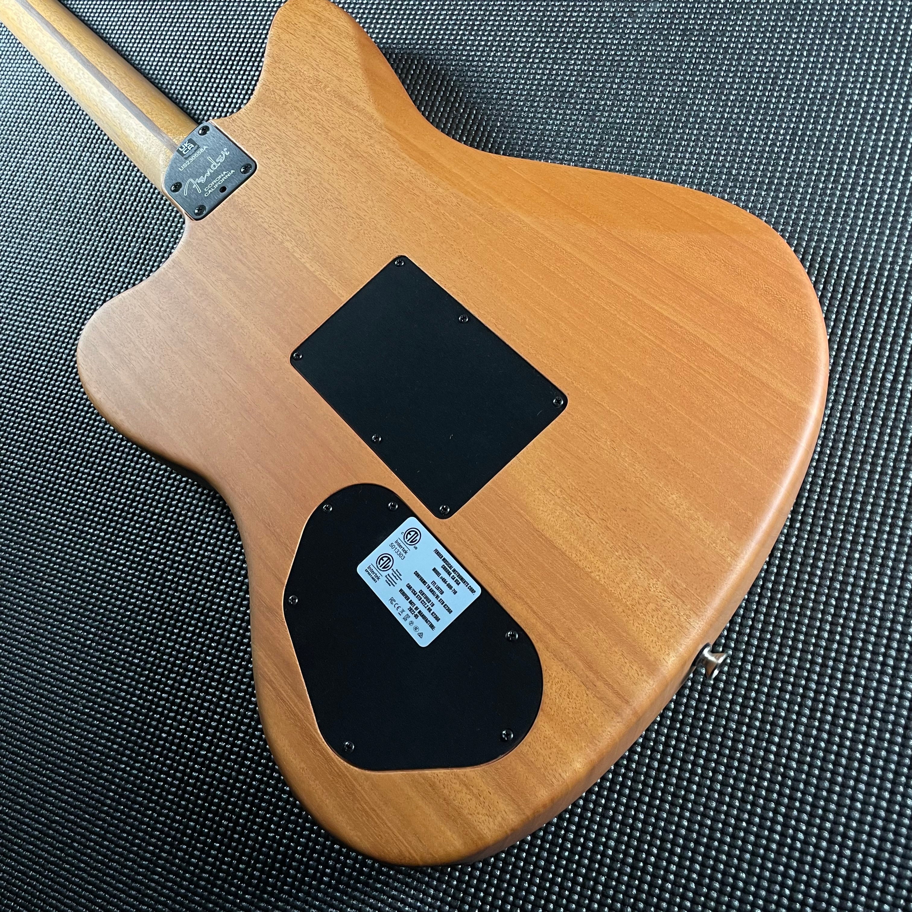 Fender American Acoustasonic Jazzmaster All-Mahogany, Ebony Fingerboard-Natural - Metronome Music Inc.