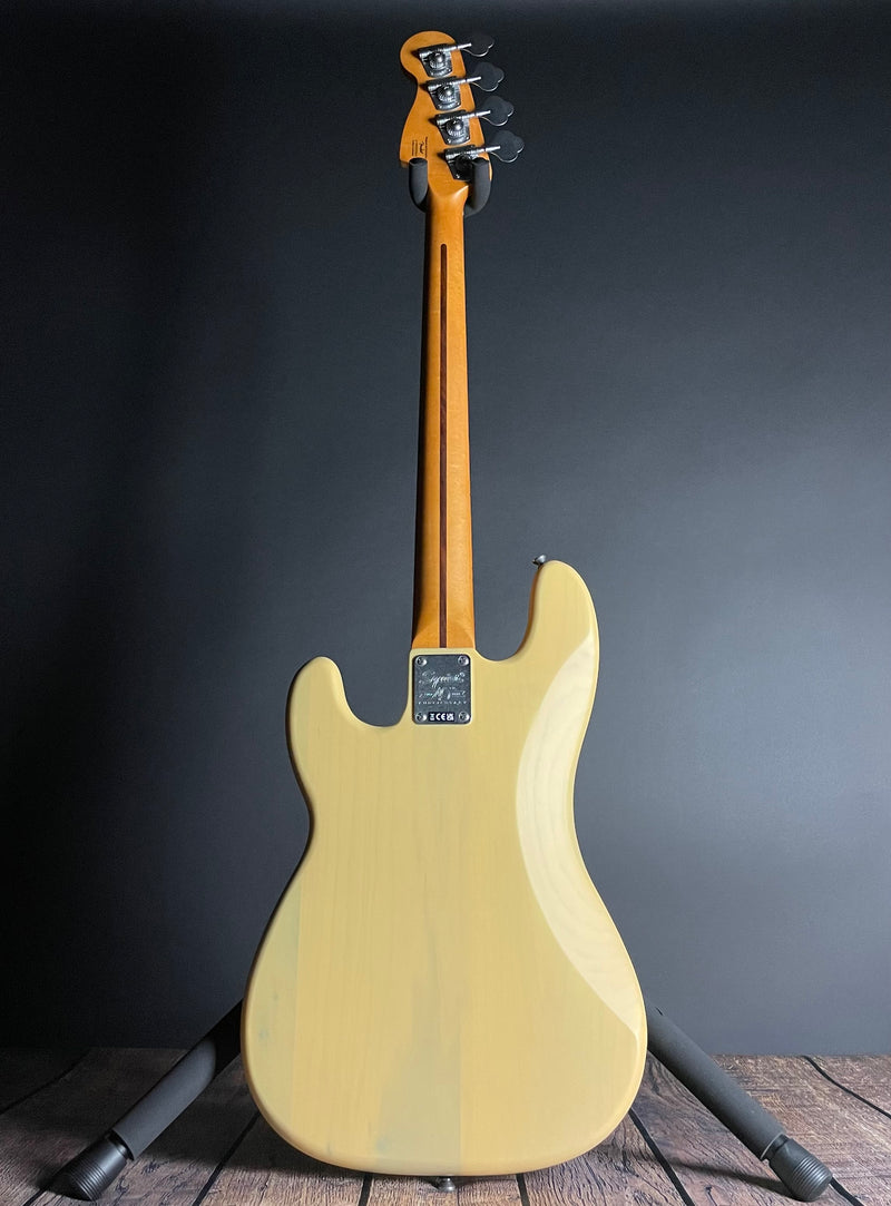 Squier 40th Anniversary Precision Bass, Vintage Edition, Maple Fingerboard- Satin, Vintage Blonde