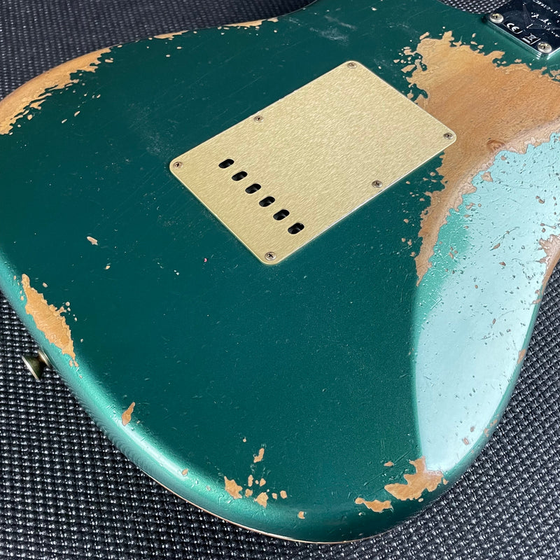 Fender Custom Shop LTD 1959 Stratocaster Roasted, Heavy Relic- Aged Sherwood Green Metallic (SOLD) - Metronome Music Inc.