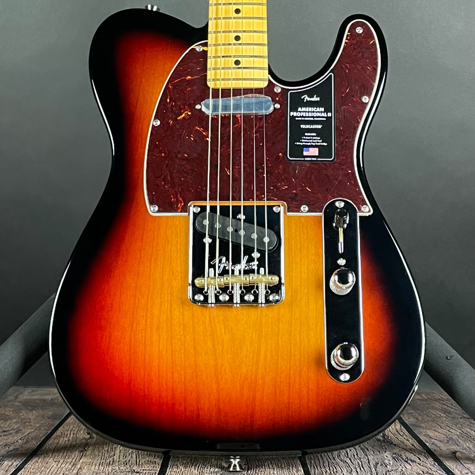 Fender American Professional II Telecaster, Maple Fingerboard- 3-Color Sunburst (US23034036) - Metronome Music Inc.