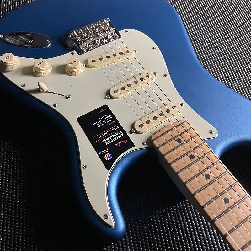 Fender American Performer Stratocaster, Maple Fingerboard- Satin Lake Placid Blue (2022)