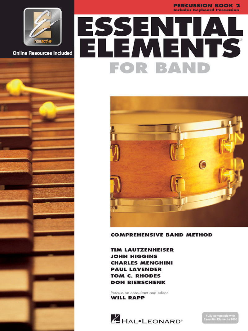 Essential Elements for Band, Percussion Book 2 - Metronome Music Inc.
