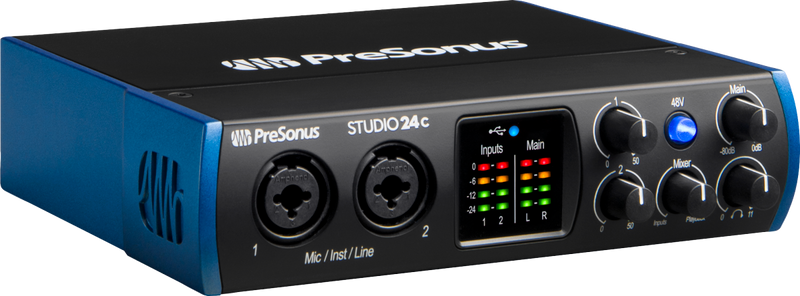 PreSonus Studio 24c, USB-C Compatible- Audio Interface - Metronome Music Inc.
