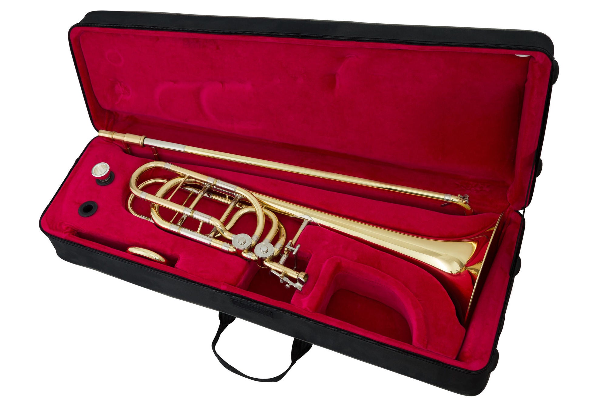 John Packer JP232 Bb/F Bass Trombone w/Case, Gold Lacquer (Special Order) - Metronome Music Inc.