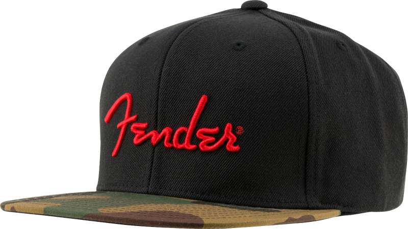 Fender Camo Flatbill Hat, Camo, One Size