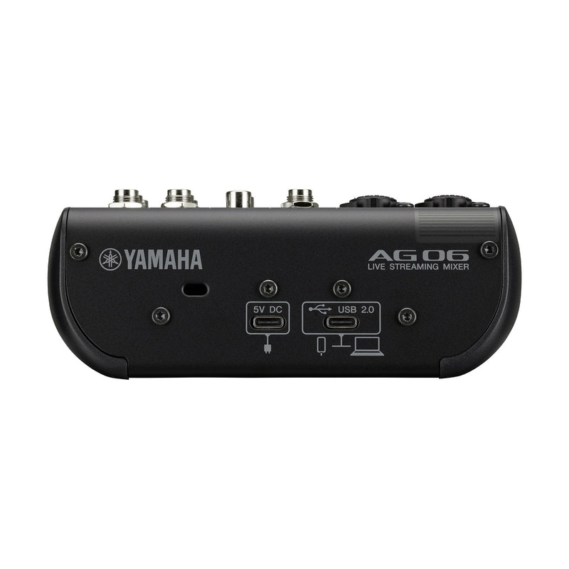 Yamaha AG06MK2 6-Channel Live Streaming Loopback Audio USB Mixer - Metronome Music Inc.
